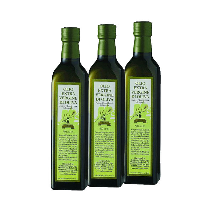 Natives Olivenöl extra, aus SARDINIEN, 3 x 0,50 Liter
