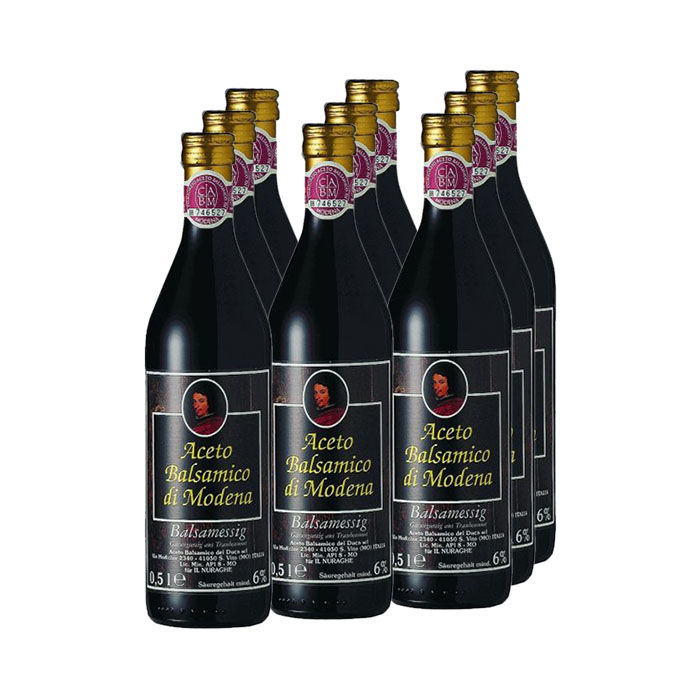 Aceto Balsamico Reife ca. 4 Jahre 9 x 0,5 Liter