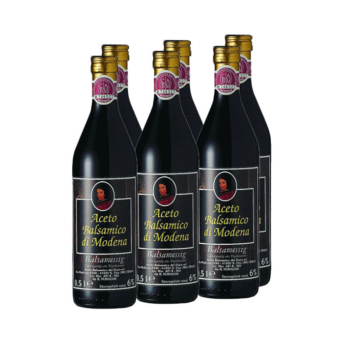 Aceto Balsamico Reife ca. 4 Jahre 6 x 0,5 Liter