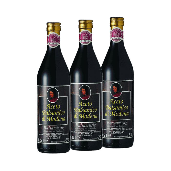 Aceto Balsamico Reife ca. 4 Jahre 3 x 0,5 Liter
