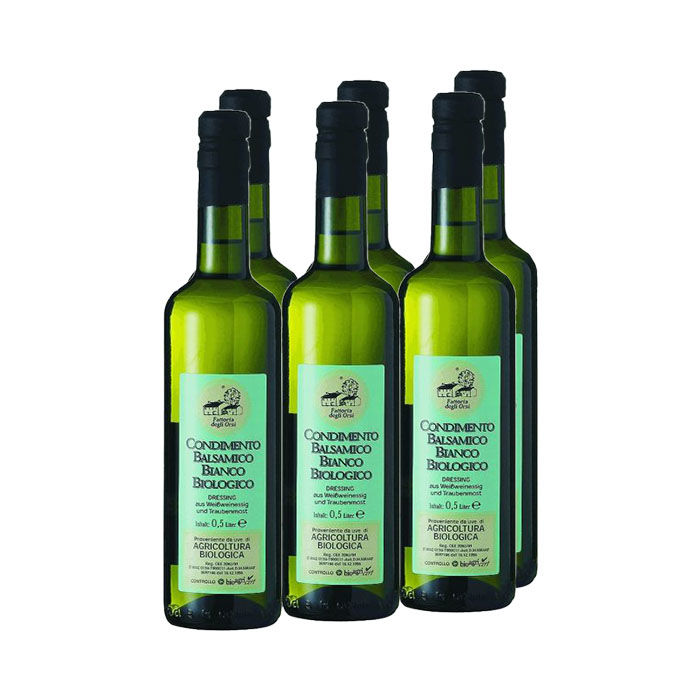 Condimento Balsamico Bianco BIO 6 x 0,5 Liter Kopie