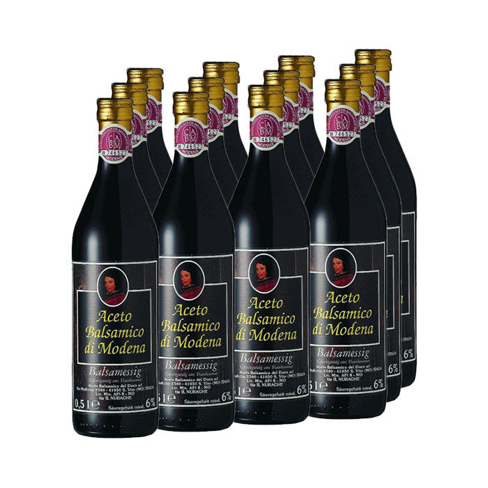Aceto Balsamico Reife ca. 4 Jahre 12 x 0,5 Liter
